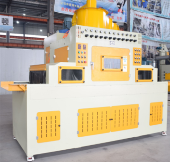 電熨斗專用噴砂機設(shè)備，輸送式噴砂機