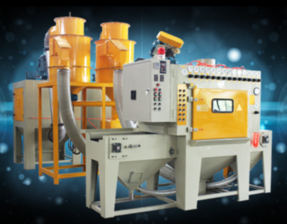 新能源行業(yè)專用自動噴砂機，硅晶片專用噴砂機